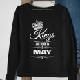 Mens Kings Are Born In May Birthday Novelty Gift For Men Sweatshirt Gifts for Old Women