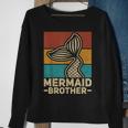 Mermaid Brother Mermaid Birthday Party Outfit Retro Mermaid Sweatshirt Gifts for Old Women