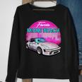 Miami Beach Florida Miami Palm Trees And Vintage Car Florida Gifts & Merchandise Funny Gifts Sweatshirt Gifts for Old Women