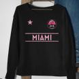 Miami Palm Tree Mini Pink Badge - 305 Area Code Edition Sweatshirt Gifts for Old Women