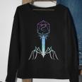 Microbiology Virus Biology Virology Viral Bacteriophage Sweatshirt Gifts for Old Women