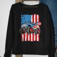 Monster Truck Usa Flag Patriotic Boys Men 4Th Of July Sweatshirt Gifts for Old Women