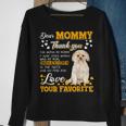 Morkie Dear Mommy Thank You For Being My Mommy Sweatshirt Gifts for Old Women