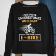 Mountain Bike Ebike Biker Dad Cyclist Gift Ebike Bicycle Gift For Mens Sweatshirt Gifts for Old Women