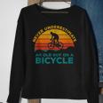 Mountain Bike Never Underestimate An Old Guy On A Bicycle Sweatshirt Gifts for Old Women
