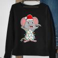 Mouse Wearing Santa Hat Xmas Rats Mouse Lover Christmas Sweatshirt Gifts for Old Women