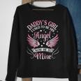 My Dad Is My Guardian Angel Daddys Girl Daughter Sweatshirt Gifts for Old Women