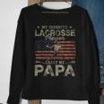My Favorite Lacrosse Player Calls Me Papa Fathers Day Sweatshirt Gifts for Old Women