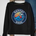 Nahant Massachusetts Ma Vintage Nautical Waves Sweatshirt Gifts for Old Women