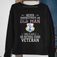 Never Underestimate A Air National Guard Veteran Sweatshirt Gifts for Old Women