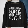 Never Underestimate A Grandpa With A Bicycle CoolGift For Mens Sweatshirt Gifts for Old Women