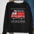 Never Underestimate An Old Man Who Drivers A Wee Woo Truck Sweatshirt Gifts for Old Women
