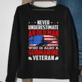 Never Underestimate An Old Submarine Veteran Patriotic Gift For Mens Sweatshirt Gifts for Old Women
