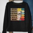 Never Underestimate Rbg Quote Feminist Lover Girl Book Gift Sweatshirt Gifts for Old Women