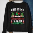 Nordic Skating Skaters Christmas Pajama Xmas Party Sweatshirt Gifts for Old Women