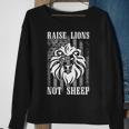Not Sheep Patriot Raise Lions Sweatshirt Gifts for Old Women