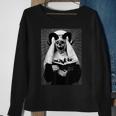 Occult Gothic Dark Satanic Unholy Nun Witchcraft Horror Goth Sweatshirt Gifts for Old Women