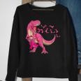 In October We Wear PinkRex Dinosaur Boys Breast Cancer Sweatshirt Gifts for Old Women