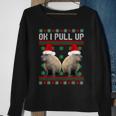 Ok I Pull Up Capybara Ugly Christmas Sweater Meme Sweatshirt Gifts for Old Women