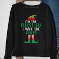 Oldest Elf Family Matching Christmas Pajama Party Sweatshirt Gifts for Old Women