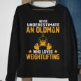 Oldman Weight Lifting Gift For Daddy Who Loves The Gym Weight Lifting Funny Gifts Sweatshirt Gifts for Old Women