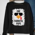 One Thankful Pops Thanksgiving Sweatshirt Gifts for Old Women