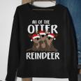 All Of The Otter Reindeer Christmas Osprey Pajamas Sweatshirt Gifts for Old Women