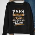 Papa Blood Runs Through My Veins Best Father's Day Sweatshirt Gifts for Old Women