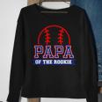 Papa Of Rookie 1St Birthday Baseball Theme Matching Party Sweatshirt Gifts for Old Women