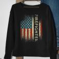 Patriotic Firefighter Gifts American Usa Flag Funny Gift For Mens Sweatshirt Gifts for Old Women