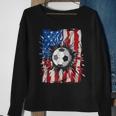 Patriotic Soccer 4Th Of July Men Usa American Flag Boys Sweatshirt Gifts for Old Women