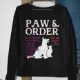 Paw And Order Special Feline Unit Pets Training Dog Cat Sweatshirt Gifts for Old Women