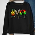 Peace Love Junenth Fist Black Girl Black Queen & King Boy Sweatshirt Gifts for Old Women