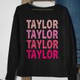 Personalized Name Taylor I Love Taylor Sweatshirt Gifts for Old Women