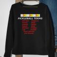 Pickleball Terms Words Expressions Lob Smash KitchenSweatshirt Gifts for Old Women