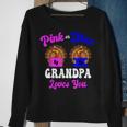 Pink Or Blue Grandpa Loves You Thanksgiving Gender Reveal Sweatshirt Gifts for Old Women
