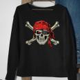 Pirate Costume Skull And Crossbones Jolly Roger Pirate Sweatshirt Gifts for Old Women