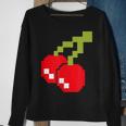 Pixel Cherries 80S Video Game Halloween Costume Easy Group Sweatshirt Gifts for Old Women