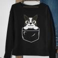 Pocket Boston Terrier Sweatshirt Gifts for Old Women