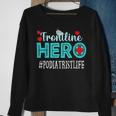 Podiatrist Frontline Hero Essential Workers Appreciation Sweatshirt Gifts for Old Women