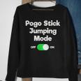 Pogo Stick Jumper Jumping Mode Sweatshirt Gifts for Old Women