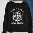 Point Pleasant Nj Vintage Nautical Anchor And RopeSweatshirt Gifts for Old Women