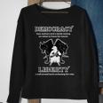 Political Liberty Vs Democracy Lamb Two Wolves Novelty Gift Sweatshirt Gifts for Old Women