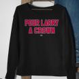 Pour Larry A Crown Funny Home Run Celebration Sweatshirt Gifts for Old Women