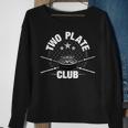 Powerlifting Two Plate Club Sweatshirt Gifts for Old Women