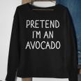 Pretend I'm An Avocado Lazy Easy Diy Halloween Costume Sweatshirt Gifts for Old Women