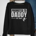 Promoted To Daddy Est 2024 Fathers Day First Time Dad Sweatshirt Gifts for Old Women