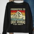 Promoted To Great Grandad Est 2023 Vintage New Dad Funny Gifts For Dad Sweatshirt Gifts for Old Women