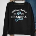Promoted To Great Grandpa Again 2023 Great Grandfather To Be Sweatshirt Gifts for Old Women