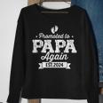 Promoted To Papa 2024 Again Fathers Day Soon To Be Dad Sweatshirt Gifts for Old Women